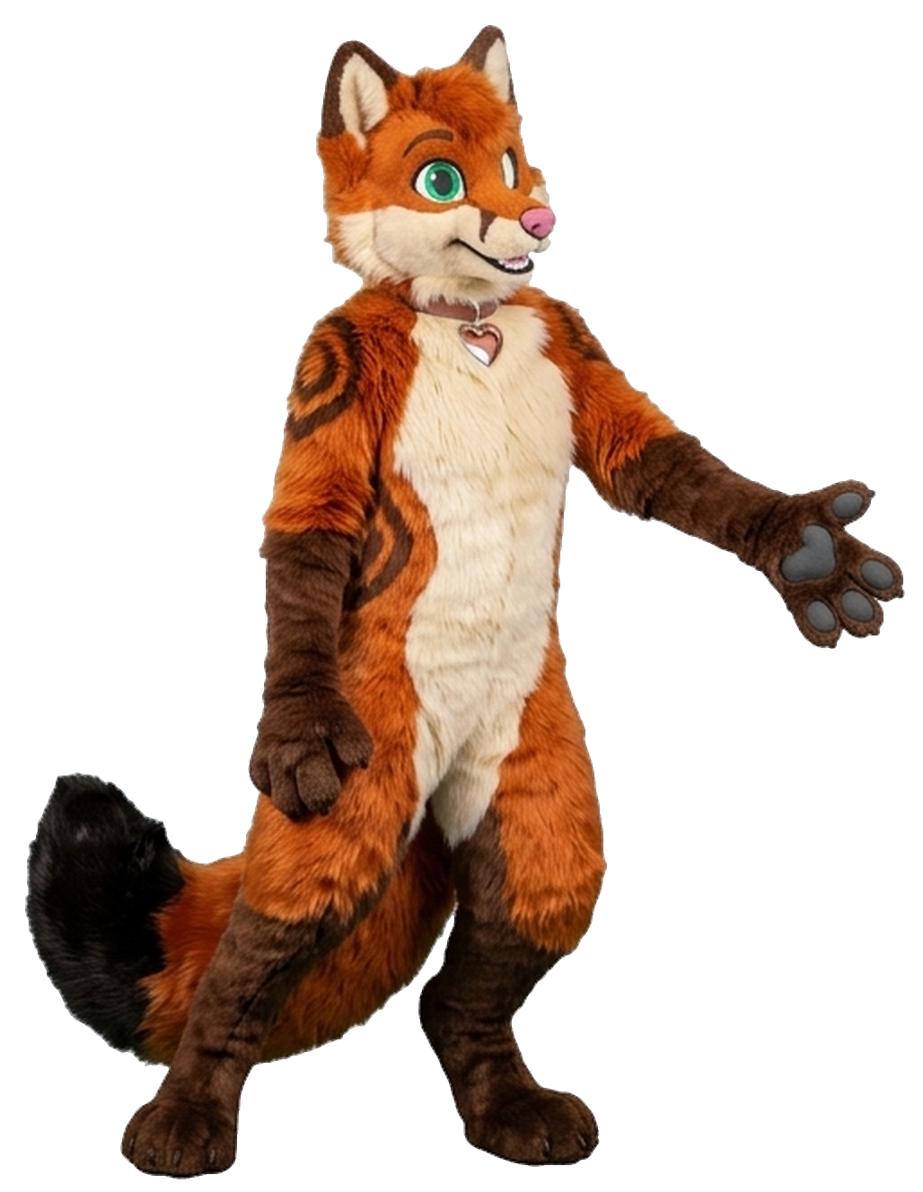 Darty the fox reaching out to say hello